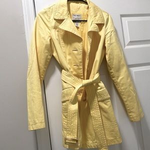 Yellow Old Navy Trench Coat Size Small